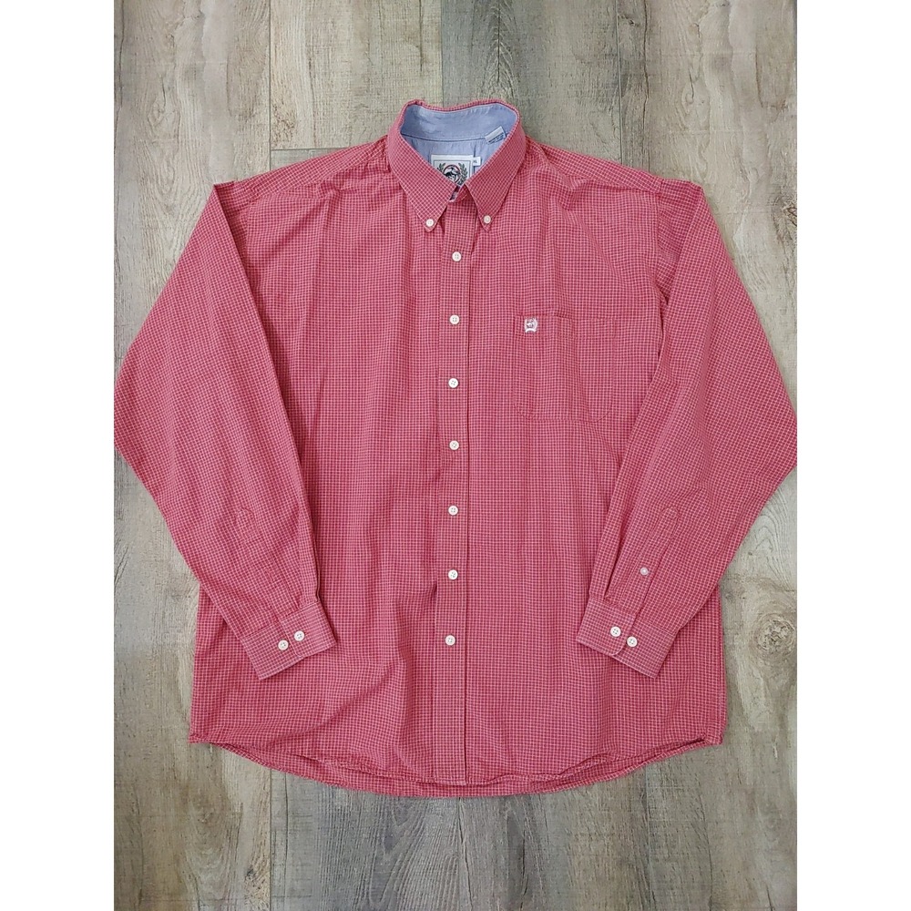 Cinch Men XL Shirt Checkered Western Long Sleeve Button Up Rodeo Cowboy Workwear